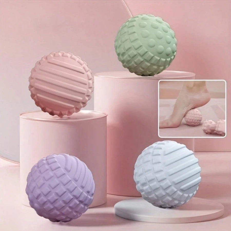 1pc Fitness Fascial Ball, Yoga Massage Ball, Foot Massage, Muscle Relaxation, Fitness Stretching, Relief For Muscle Pain, Convenient And Compact For Portability, A Choice For Relaxation After Gym Trai