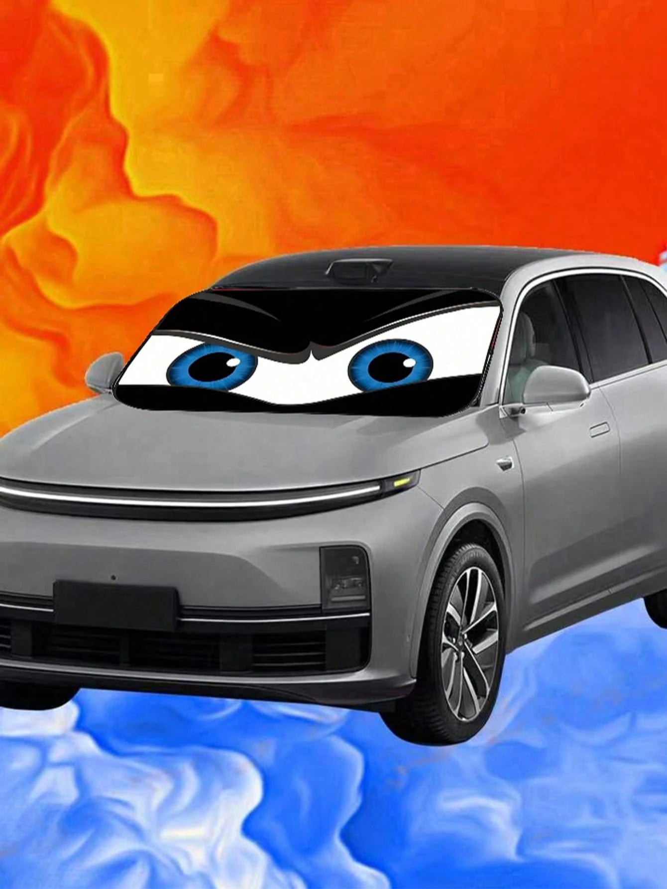 1pc Foldable Car Windshield Sun Shade, Blocks UV Rays And Keeps Vehicle Cool, Fits Most Car Models, Summer