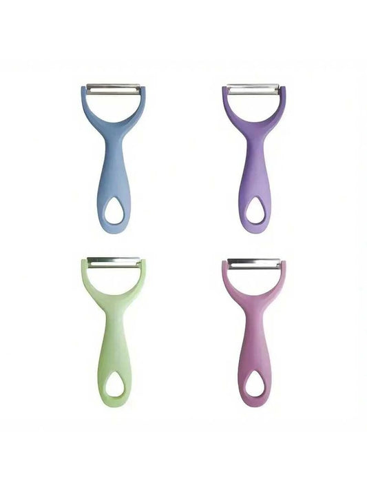 1pc Fruit Peeler, Vegetable Peeler, Creative Peeler, Stainless Steel Peeler, Potato Peeler, Kitchen Peeler For Melon, Pear, Carrots, Kitchen Tools, Kitchen Gadgets, Dorm Essentials