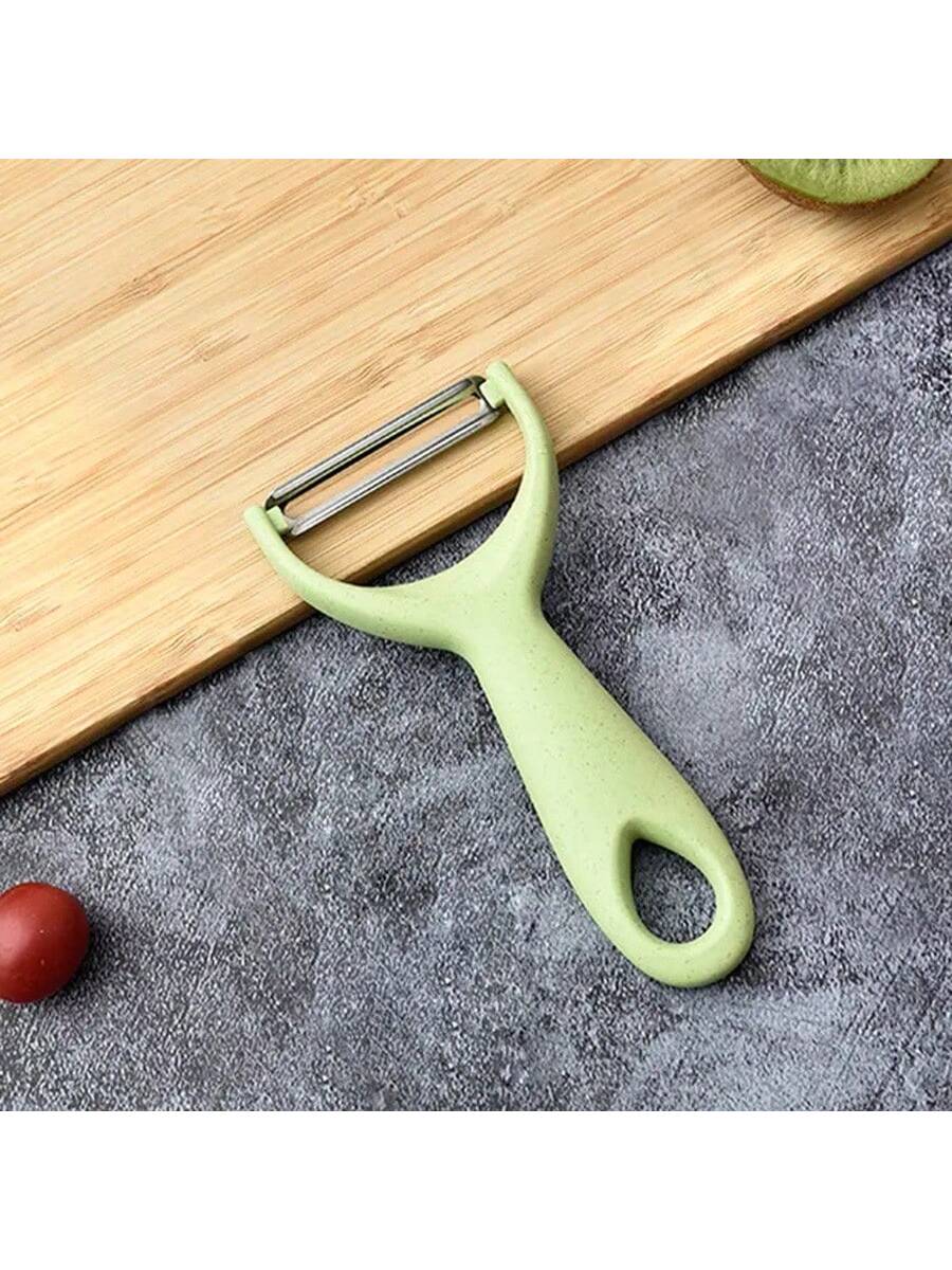 1pc Fruit Peeler, Vegetable Peeler, Creative Peeler, Stainless Steel Peeler, Potato Peeler, Kitchen Peeler For Melon, Pear, Carrots, Kitchen Tools, Kitchen Gadgets, Dorm Essentials