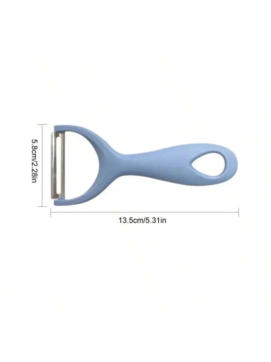 1pc Fruit Peeler, Vegetable Peeler, Creative Peeler, Stainless Steel Peeler, Potato Peeler, Kitchen Peeler For Melon, Pear, Carrots, Kitchen Tools, Kitchen Gadgets, Dorm Essentials