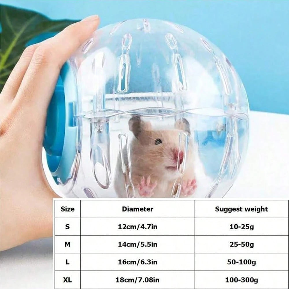 1pc Hamster Running Wheel With Stand, Hamster Running Disc, Transparent Crystal Exercise Ball, Small Pet Toy Supplies