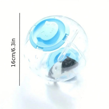 1pc Hamster Running Wheel With Stand, Hamster Running Disc, Transparent Crystal Exercise Ball, Small Pet Toy Supplies