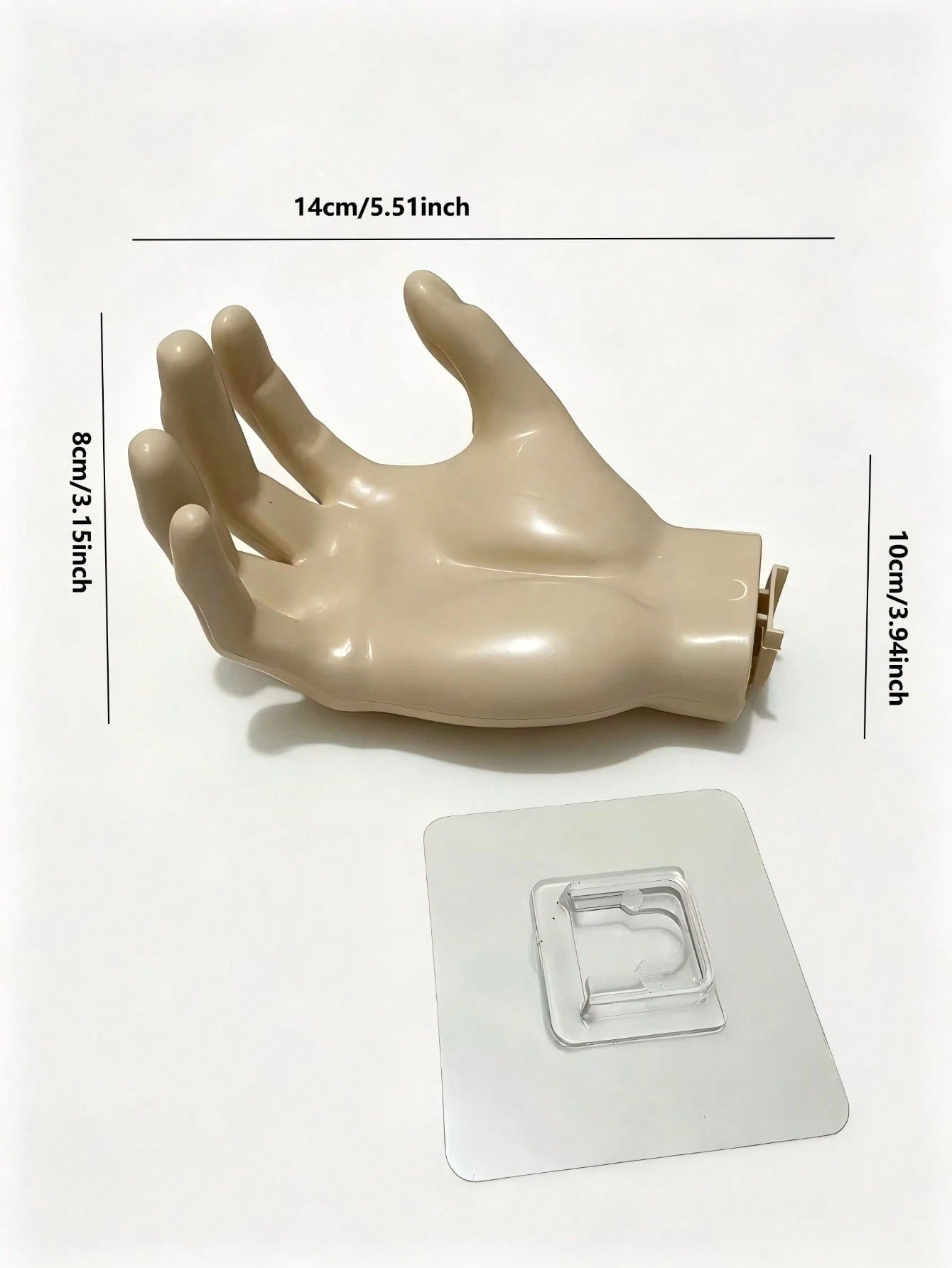 1pc Hand-Shaped Holder Rack, Creative Palm Design Wall Mount Jewelry Organizer, Soap Dish, Suitable For Bathroom, Bedroom, Vanity