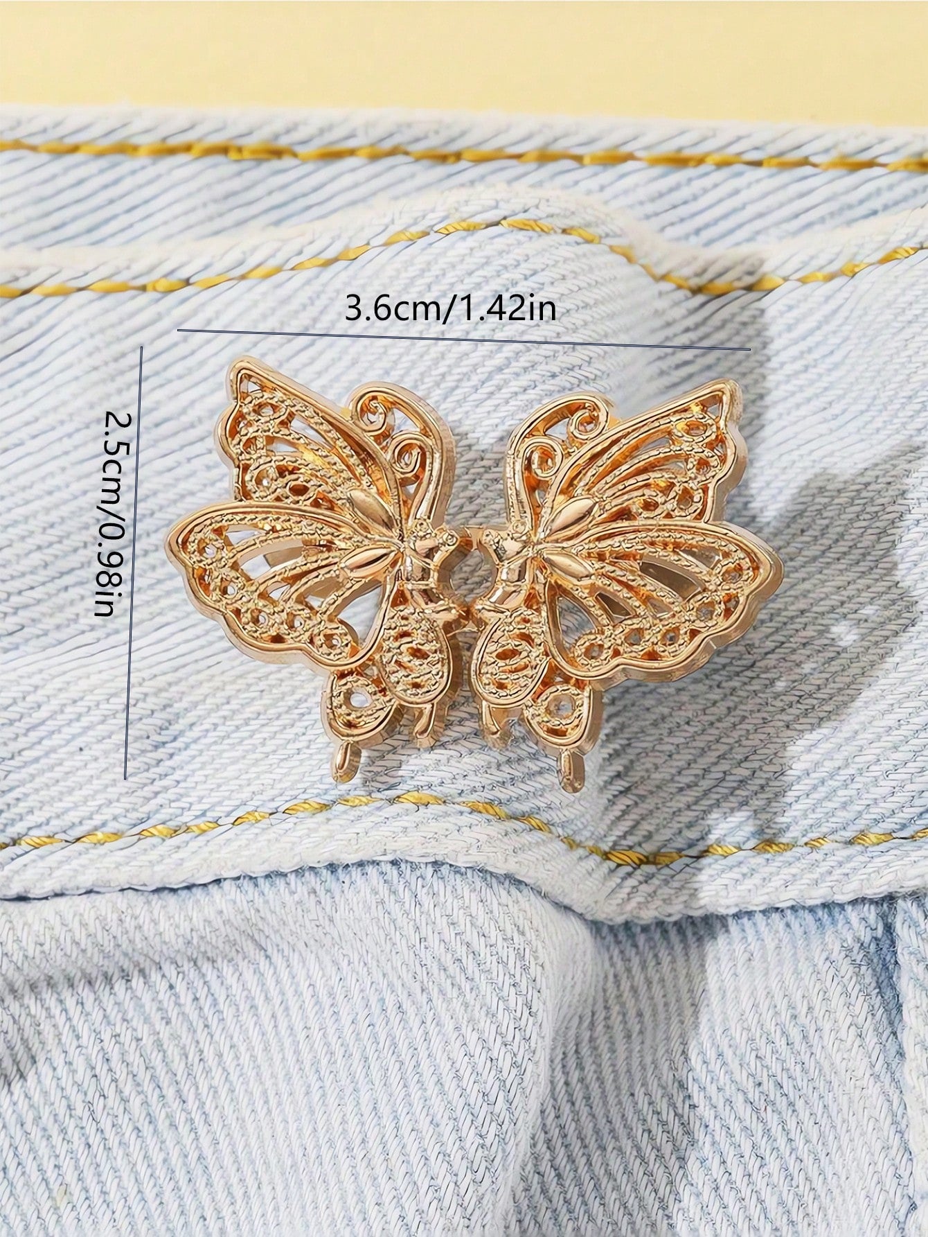 1pc High Quality Floral Waist Cincher Brooch, Women Durable Fashion Detachable Pant Clip, Suitable For Jeans, Skirts, Pants, Bags, Ideal For Girls, Students, Ladies, Travel, Outdoor