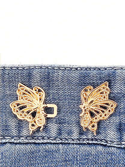 1pc High Quality Floral Waist Cincher Brooch, Women Durable Fashion Detachable Pant Clip, Suitable For Jeans, Skirts, Pants, Bags, Ideal For Girls, Students, Ladies, Travel, Outdoor