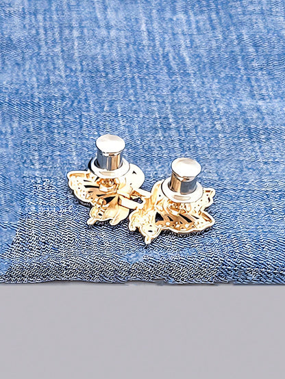 1pc High Quality Floral Waist Cincher Brooch, Women Durable Fashion Detachable Pant Clip, Suitable For Jeans, Skirts, Pants, Bags, Ideal For Girls, Students, Ladies, Travel, Outdoor