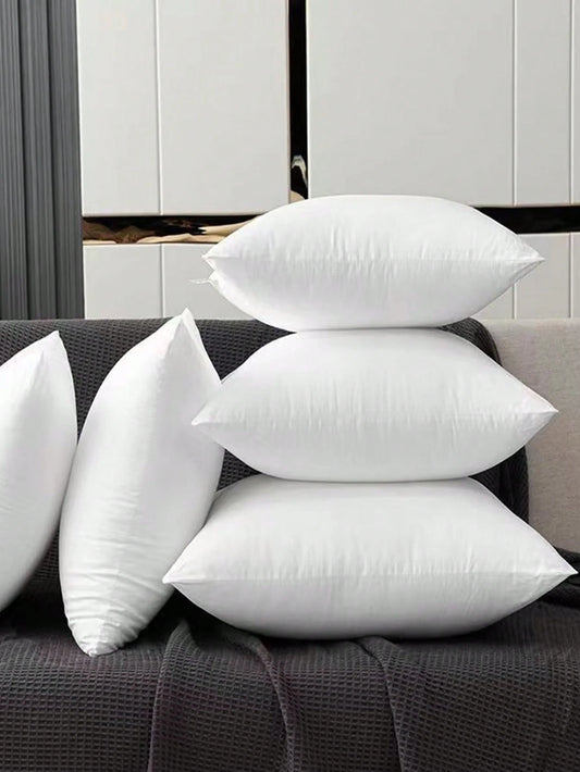 1pc Highly Comfortable & Ultra Soft Square Throw Pillow- Ergonomic Neck & Back Support, Plush & Luxurious Feather-Fill, Ideal For Bedroom, Living Room, Hotels- Single, High Elasticity, Luxurious, Ae