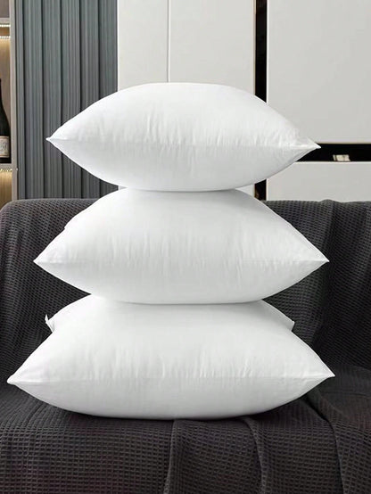 1pc Highly Comfortable & Ultra Soft Square Throw Pillow- Ergonomic Neck & Back Support, Plush & Luxurious Feather-Fill, Ideal For Bedroom, Living Room, Hotels- Single, High Elasticity, Luxurious, Ae