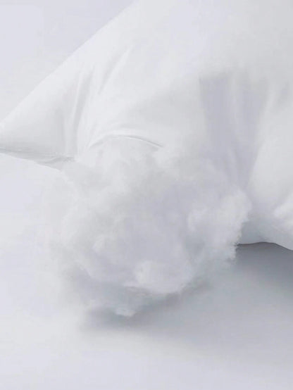 1pc Highly Comfortable & Ultra Soft Square Throw Pillow- Ergonomic Neck & Back Support, Plush & Luxurious Feather-Fill, Ideal For Bedroom, Living Room, Hotels- Single, High Elasticity, Luxurious, Ae