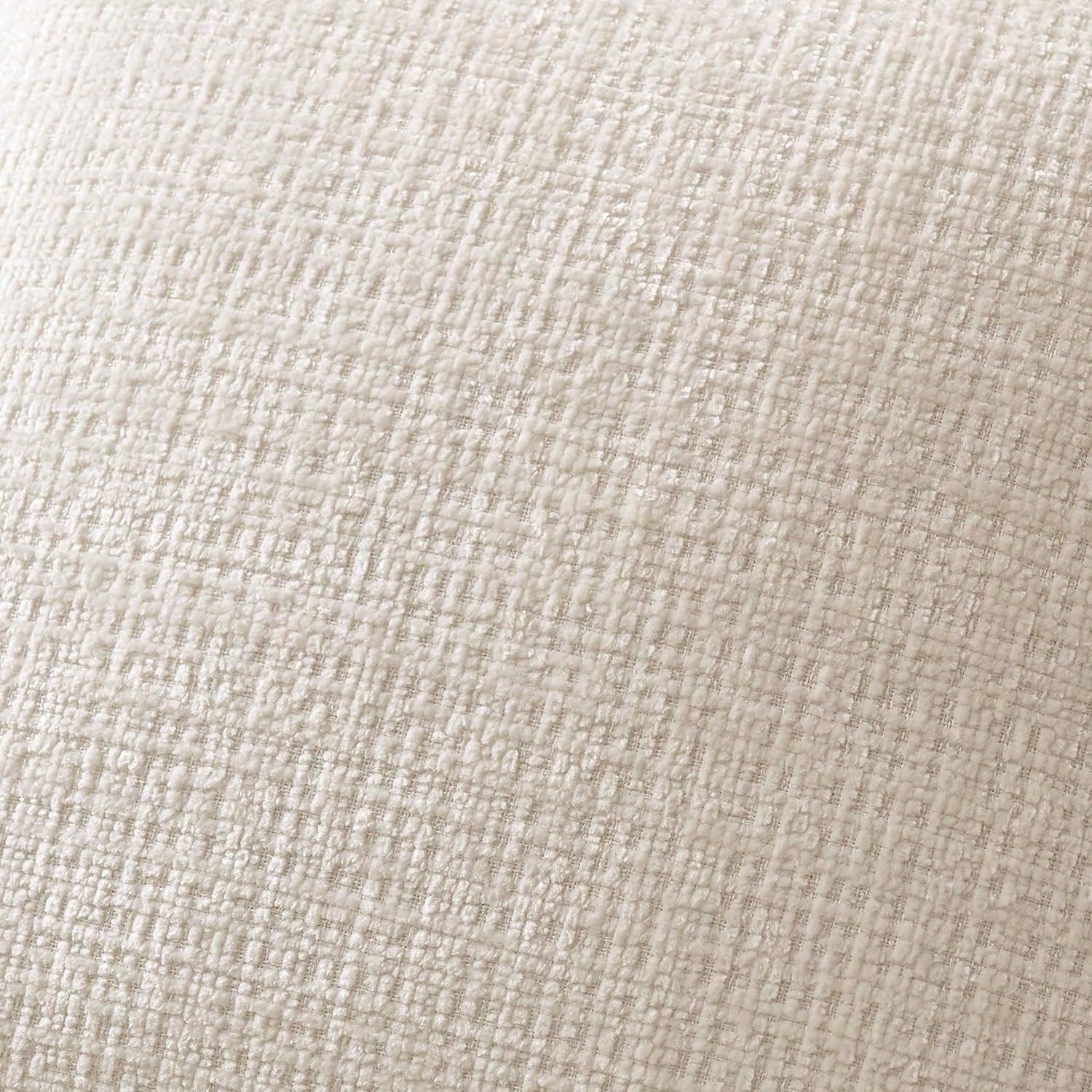 1pc Ivory Soft Texture Pillow Cover (Inner Pillow Not Included), Size 18x18 Inches, Cream Soft Velvet Decorative Neutral Beige Throw Pillow Case, Suitable For Sofa, Bed, Living Room, Bedroom, Farmhous