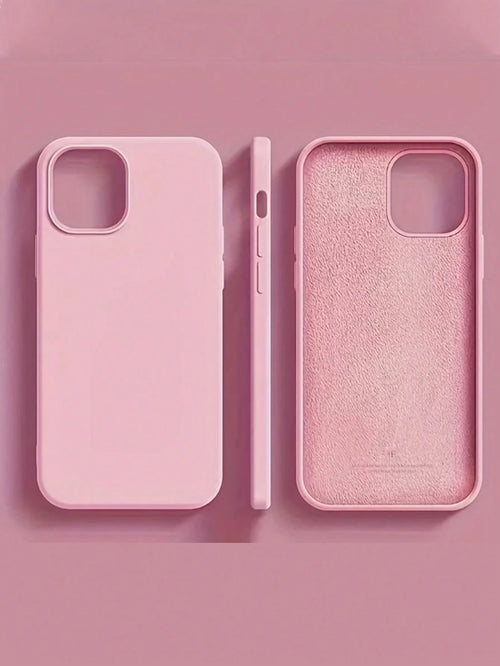 1pc Luxury Liquid Silicone Phone Case, Compatible With IPhone 17/17 Air/17 Pro/17 Pro Max/16/16 Pro/16 Plus/16 Pro Max, Protective Cover For IPhone 16 Pro Max, Shock-Absorbing