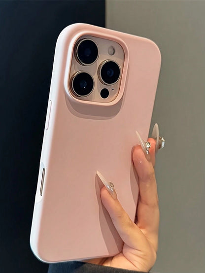 1pc Luxury Liquid Silicone Phone Case, Compatible With IPhone 17/17 Air/17 Pro/17 Pro Max/16/16 Pro/16 Plus/16 Pro Max, Protective Cover For IPhone 16 Pro Max, Shock-Absorbing