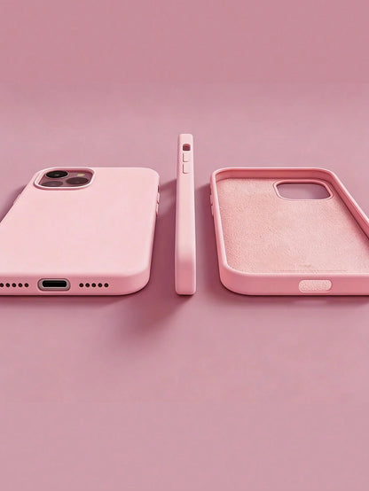 1pc Luxury Liquid Silicone Phone Case, Compatible With IPhone 17/17 Air/17 Pro/17 Pro Max/16/16 Pro/16 Plus/16 Pro Max, Protective Cover For IPhone 16 Pro Max, Shock-Absorbing