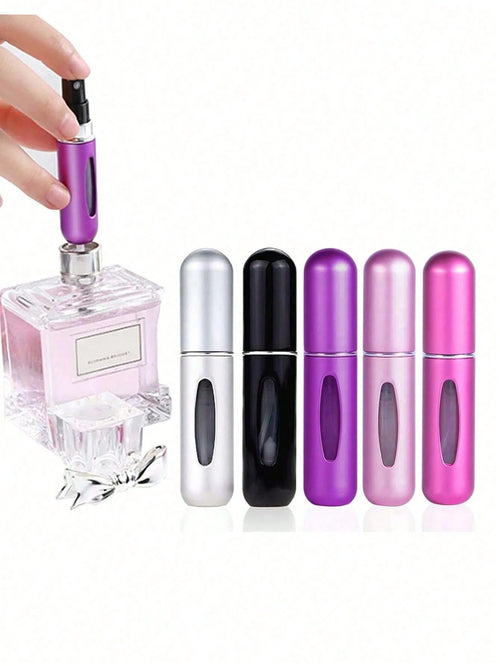 1pc Mini Refillable Travel Perfume Spray Bottle, Portable Perfume Pump Case, Fragrance Empty Spray Bottle, Suitable For Travel And Outings, Gift For Girls, Women, Mothers, Back To School Perfume Bottl