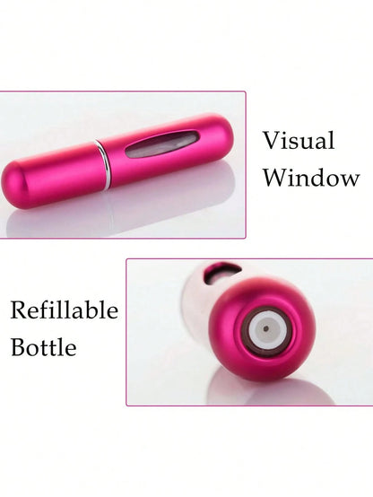 1pc Mini Refillable Travel Perfume Spray Bottle, Portable Perfume Pump Case, Fragrance Empty Spray Bottle, Suitable For Travel And Outings, Gift For Girls, Women, Mothers, Back To School Perfume Bottl