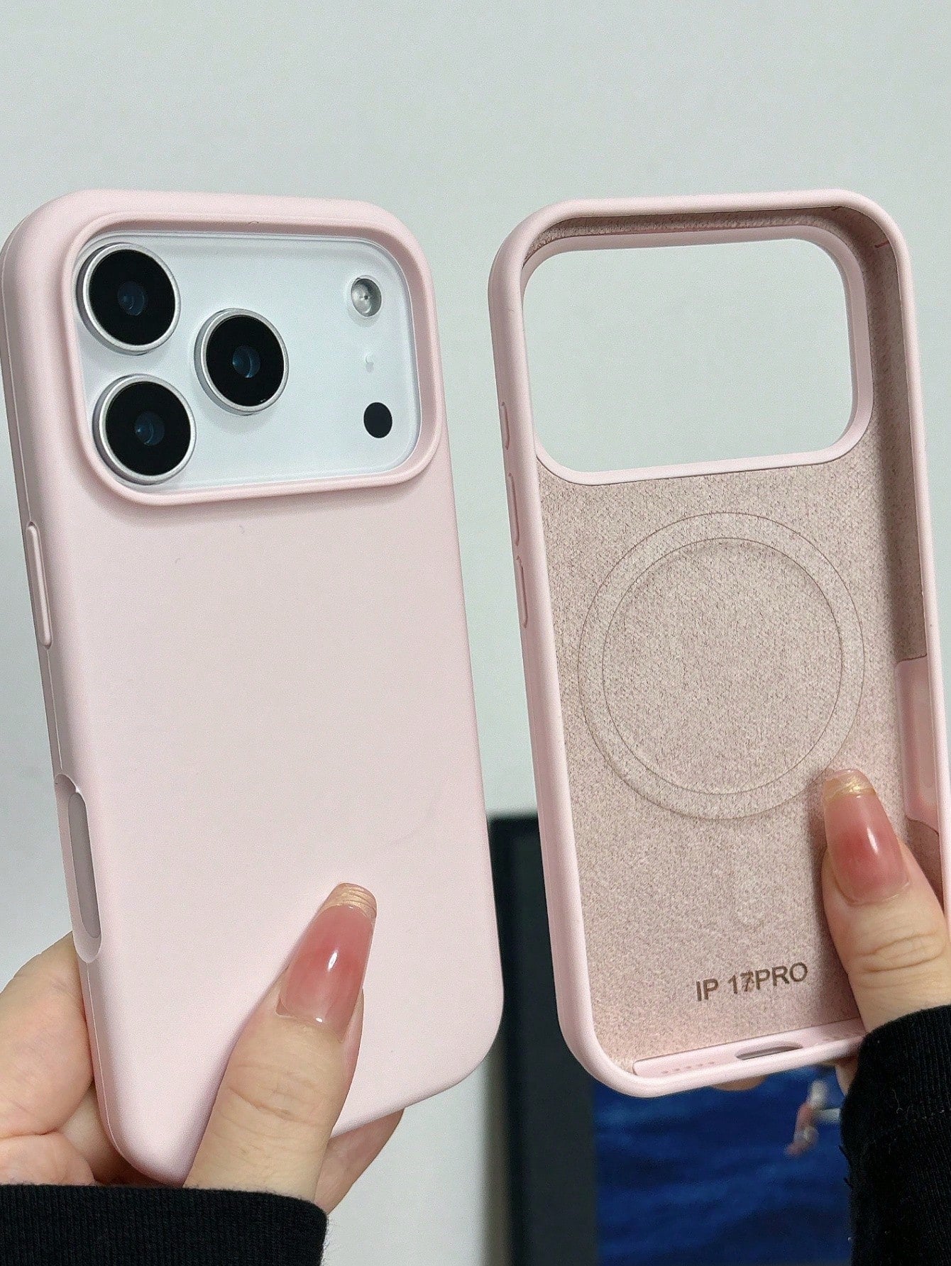 1pc Minimalist Liquid Silicone Magnetic Wireless Charging Phone Case Compatible With IPhone 17 Air 16 14 13 12 15 Pro Max Plus, With Velvet Camera Protection