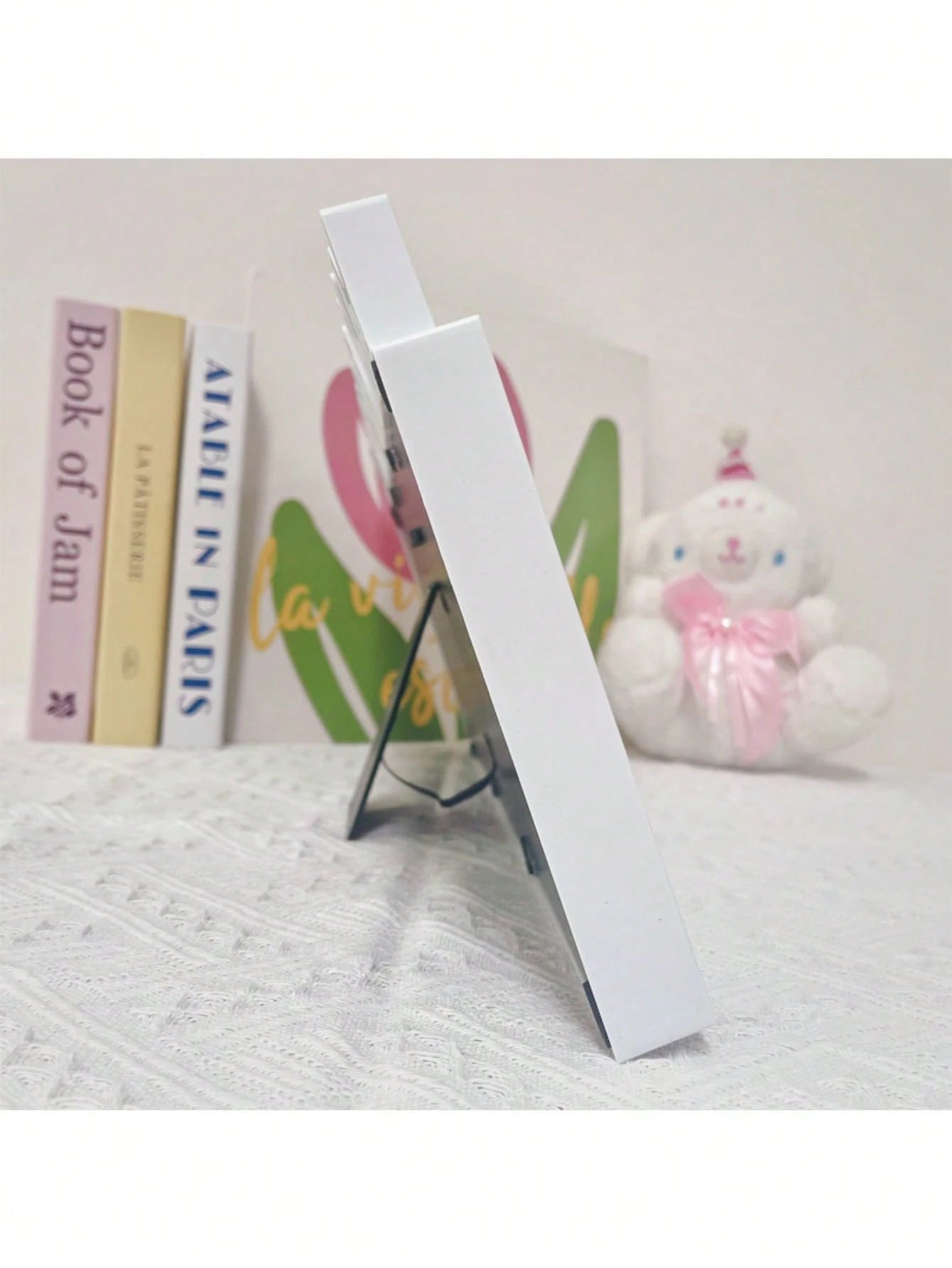 1pc MY FIRST YEAR Baby Growth Portrait Memorial Photo Frame, Wall Hanging & Tabletop Plastic First Birthday Photo Frame