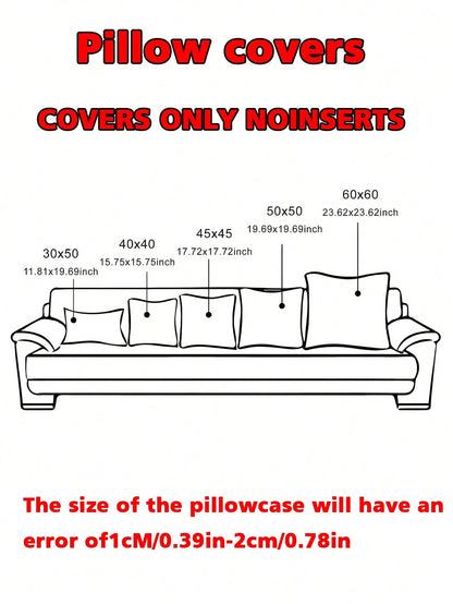 1pc Neutral Chenille Pillow Cover, Soft Textured Decorative Throw Pillow Case, Suitable For Sofa, Bed, Home Decor, 45 X 45 Cm
