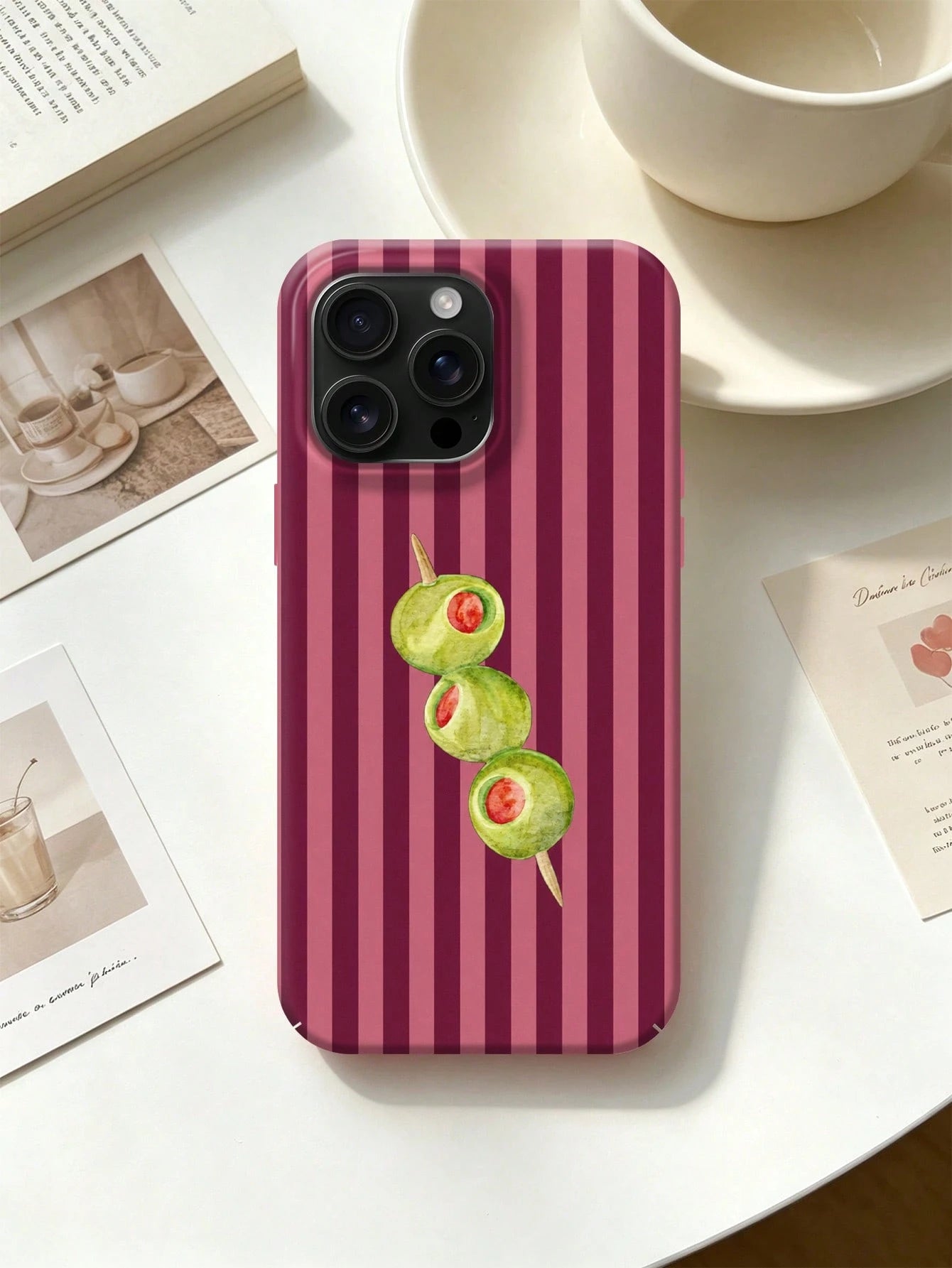 1pc New Glossy Artistic Purple Striped Pattern 2-In-1 Phile Shell Full Coverage Phone Hard Case, Suitable For IPhone 17 Pro Max/17Pro/17e/16e/16 Pro Max/15 Pro Max/14 Pro Max/13Pro/12/11/XR/XS Max/7/8