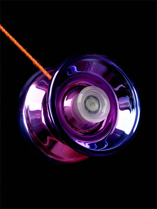 1pc Non-Responsive Yo-Yo, Alloy Material, Purple Color, Suitable For Beginners, Adults, Intermediate And Advanced Players