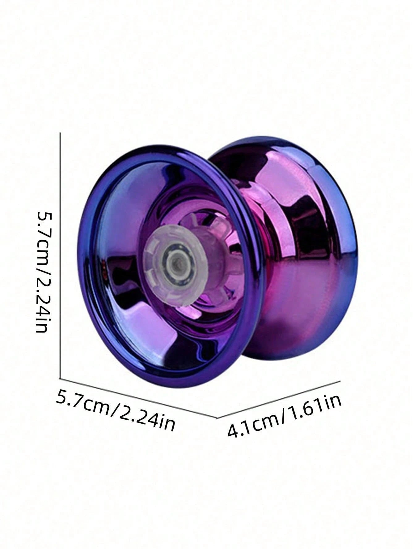 1pc Non-Responsive Yo-Yo, Alloy Material, Purple Color, Suitable For Beginners, Adults, Intermediate And Advanced Players