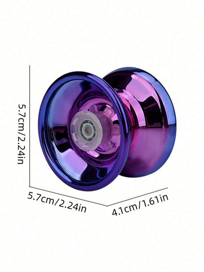 1pc Non-Responsive Yo-Yo, Alloy Material, Purple Color, Suitable For Beginners, Adults, Intermediate And Advanced Players