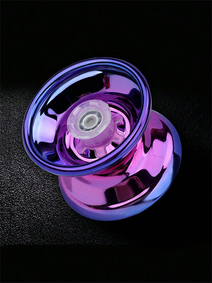 1pc Non-Responsive Yo-Yo, Alloy Material, Purple Color, Suitable For Beginners, Adults, Intermediate And Advanced Players
