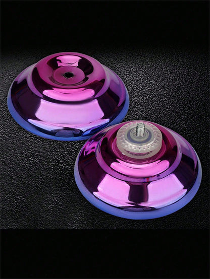 1pc Non-Responsive Yo-Yo, Alloy Material, Purple Color, Suitable For Beginners, Adults, Intermediate And Advanced Players