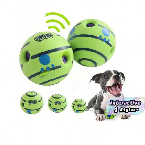 1PC Of Large Wobble Dog Toys Ball,Shake Make Fun Giggle Sound, Squeaky Dog Toys Ball, Chewing Ball For Training Teeth Cleaning Herding Balls Indoor Outdoor Dog Gifts For Medium Large Dogs