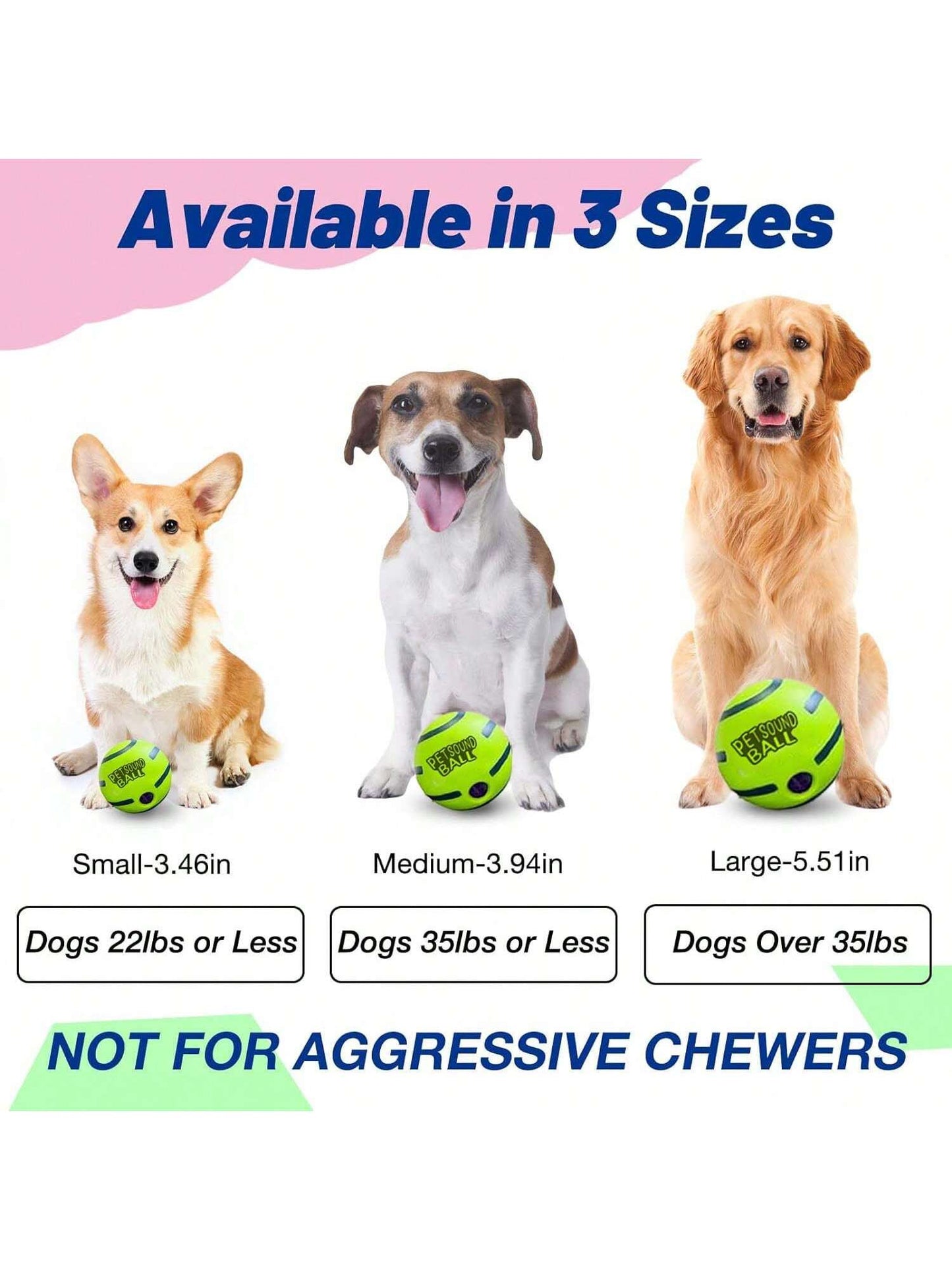 1PC Of Large Wobble Dog Toys Ball,Shake Make Fun Giggle Sound, Squeaky Dog Toys Ball, Chewing Ball For Training Teeth Cleaning Herding Balls Indoor Outdoor Dog Gifts For Medium Large Dogs