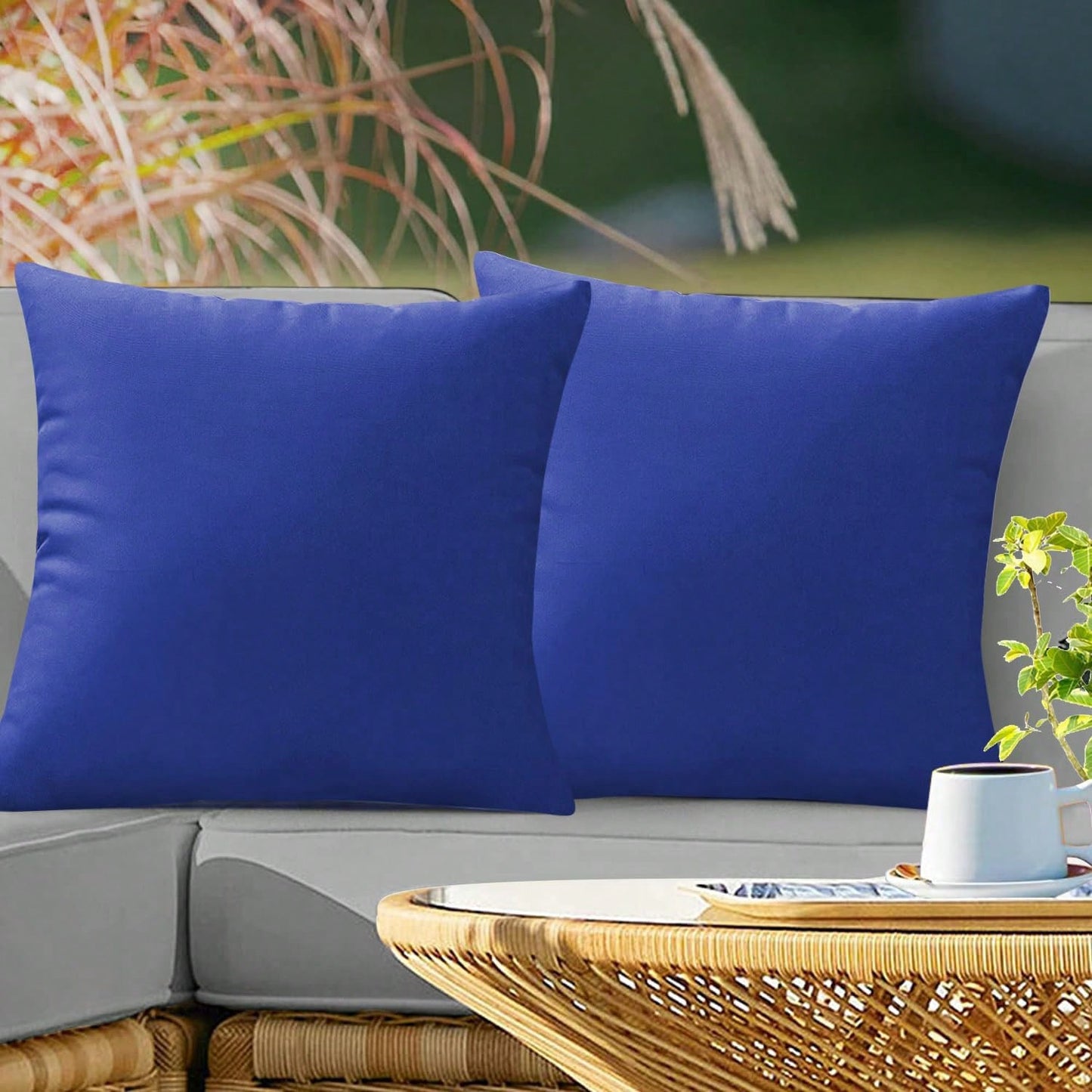 1pc Outdoor Waterproof Throw Pillow Covers Decorative Square Cushion Case Patio Pillows For Couch