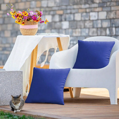 1pc Outdoor Waterproof Throw Pillow Covers Decorative Square Cushion Case Patio Pillows For Couch