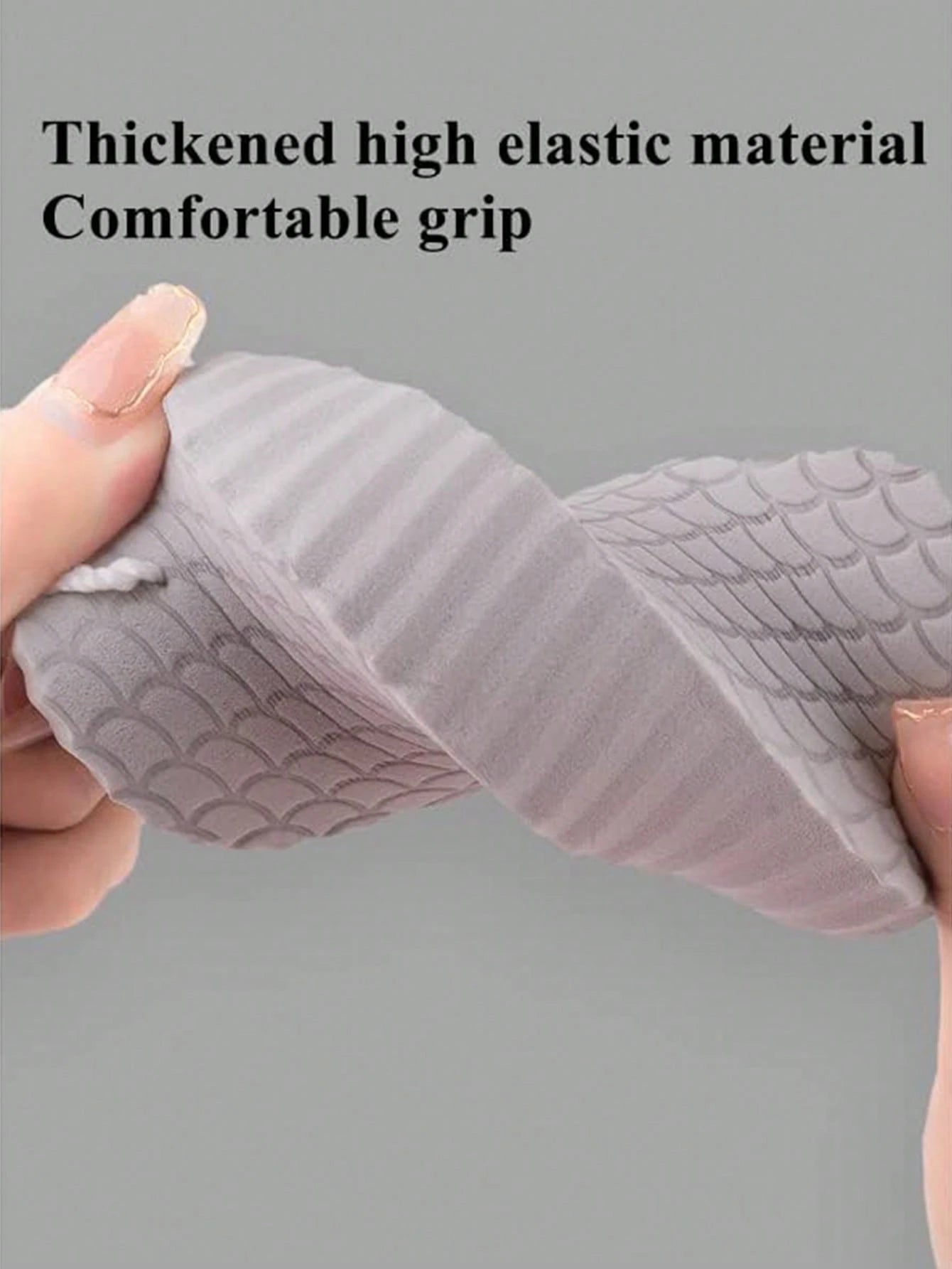 1pc Painless Exfoliating Sponge For Body Scrub, Grey,Bag,Organizer,Storage,Hair Clips