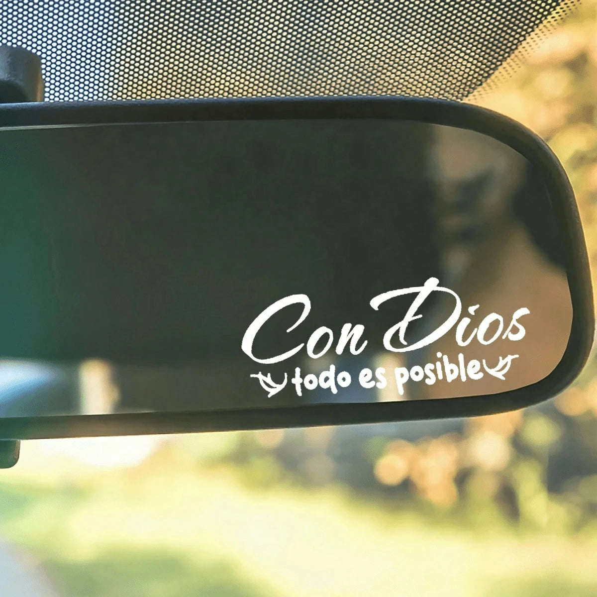 1pc Passenger Princess Rearview Mirror Sticker, Waterproof Removable Vinyl. Easy To Apply, Fit All Cars. Cute Letter Design, Stylish Interior Decor Perfect For Female Drivers.