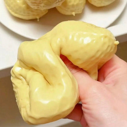 1pc Peanut Stress Ball Crunchy Squeeze Ball Squishy Toy, Buttery-Soft Feel Fidget Toy ASMR Sensory Anti Stress Toys For Adults, Birthday Gift, Holiday Gift, Perfect Gift--Squishy-Squishys-Squishies-Sq
