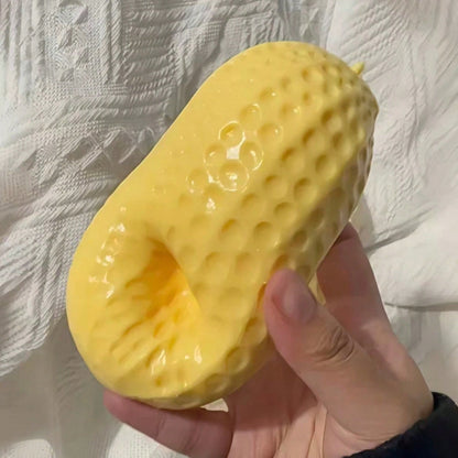 1pc Peanut Stress Ball Crunchy Squeeze Ball Squishy Toy, Buttery-Soft Feel Fidget Toy ASMR Sensory Anti Stress Toys For Adults, Birthday Gift, Holiday Gift, Perfect Gift--Squishy-Squishys-Squishies-Sq
