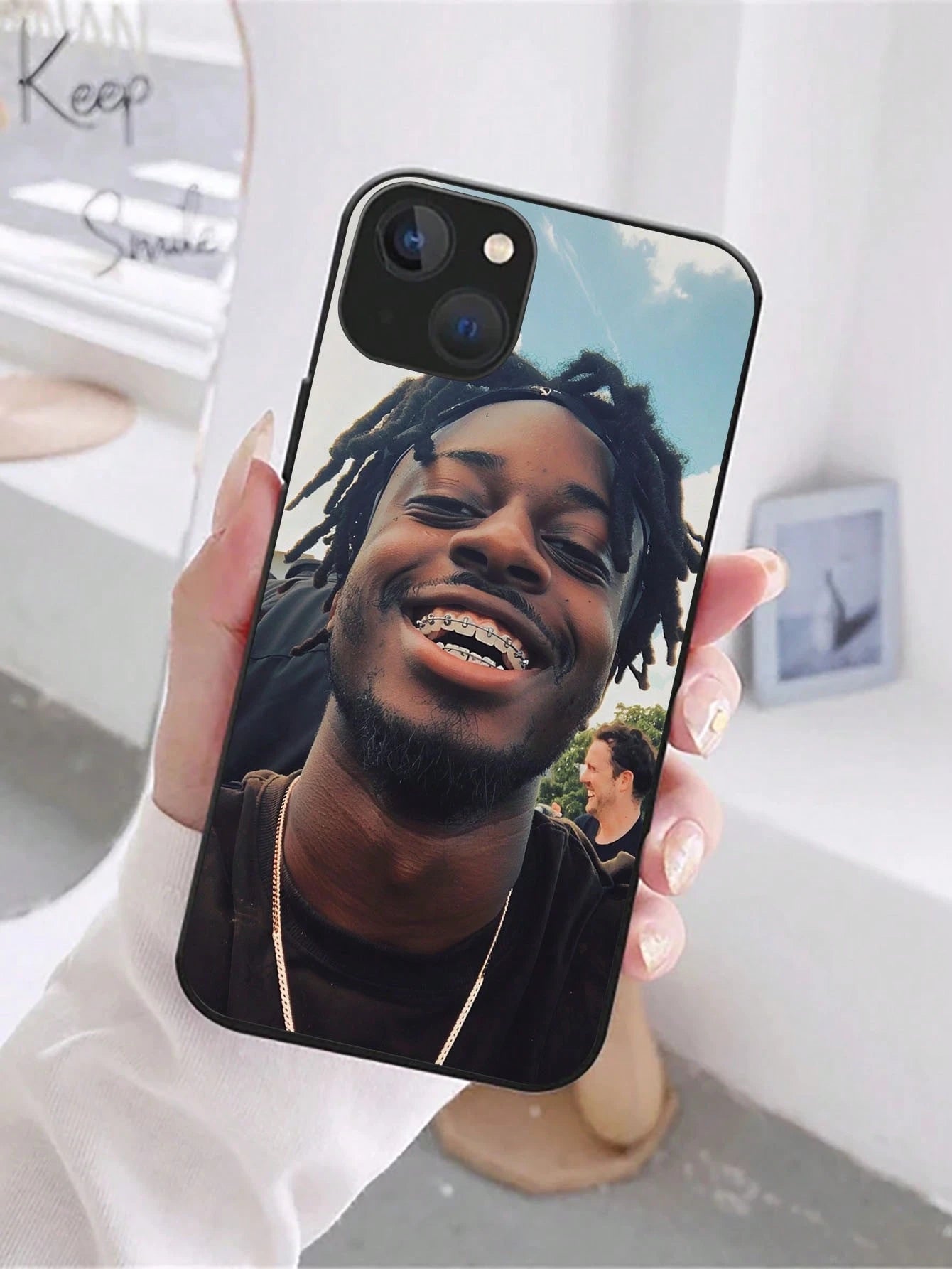 1pc Personalized Custom Name Black Phone Case Compatible With Apple 16 Pro Max/17 Pro Max/17 Air/17/16 Plus, S26 Ultra/S26/S25 Ultra/S25 Plus/S25/A56/A55/A07/A17, And Other Models