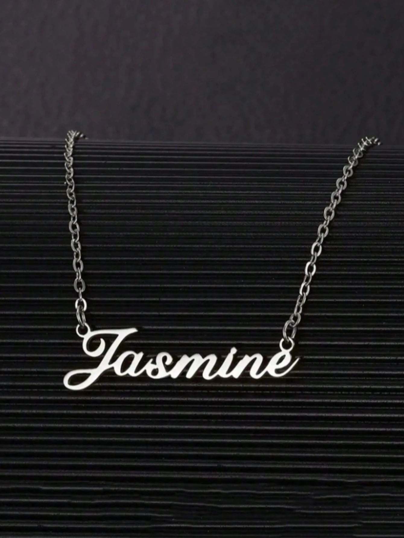 1pc Personalized Minimalist DIY Name Necklace Stainless Steel Choker Accessory (English Name Only), Fashion, Autumn Style, Retro, Minimalist, Soccer Mom, Casual, Vintage Custom, Personalized, Wedding