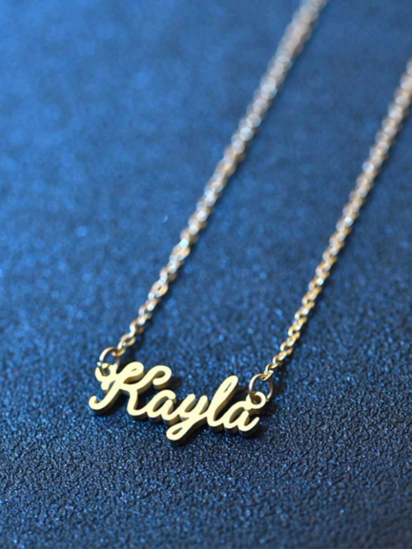 1pc Personalized Minimalist DIY Name Necklace Stainless Steel Choker Accessory (English Name Only), Fashion, Autumn Style, Retro, Minimalist, Soccer Mom, Casual, Vintage Custom, Personalized, Wedding