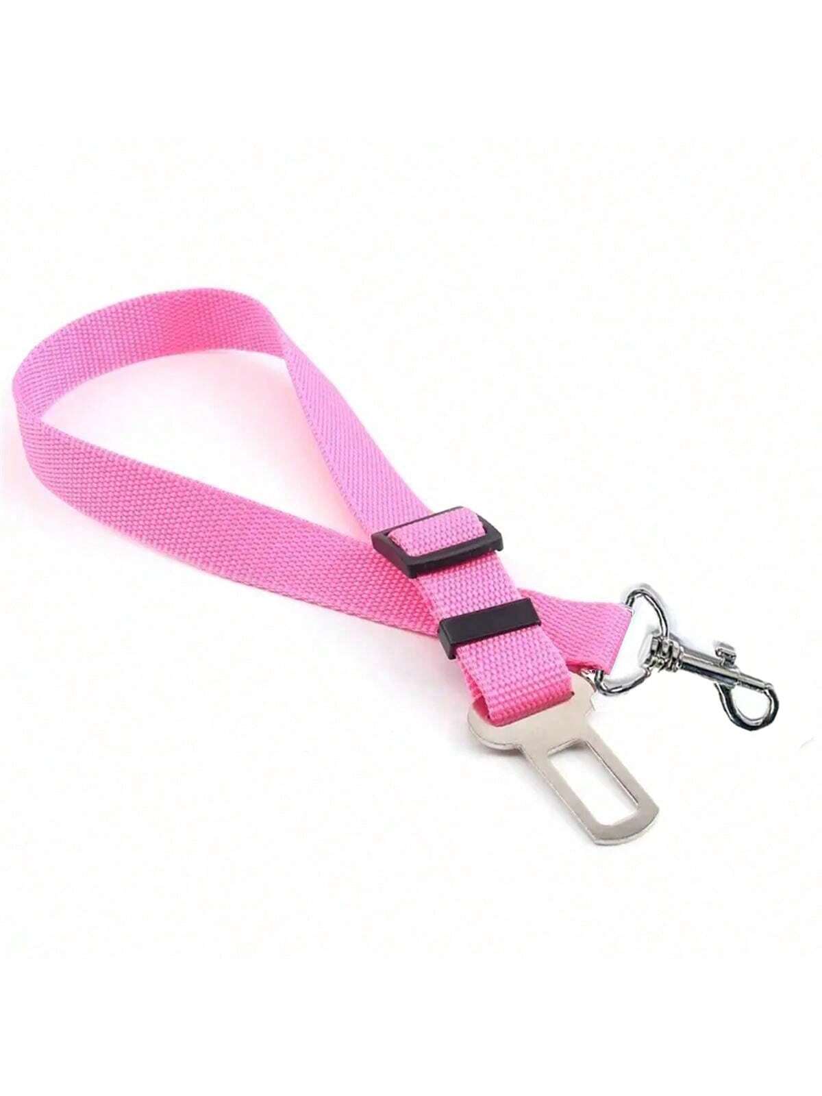 1pc Pet Car Safety Leash, Retractable Dog Safety Belt, Nylon Material Vehicle Restraint, Durable (This Product Is Used To Limit Pet's Activity In The Car, Making Your Travel Safer. Please Do Not Over