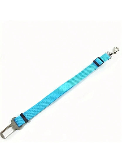1pc Pet Car Safety Leash, Retractable Dog Safety Belt, Nylon Material Vehicle Restraint, Durable (This Product Is Used To Limit Pet's Activity In The Car, Making Your Travel Safer. Please Do Not Over