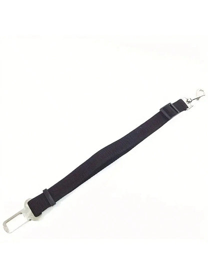 1pc Pet Car Safety Leash, Retractable Dog Safety Belt, Nylon Material Vehicle Restraint, Durable (This Product Is Used To Limit Pet's Activity In The Car, Making Your Travel Safer. Please Do Not Over