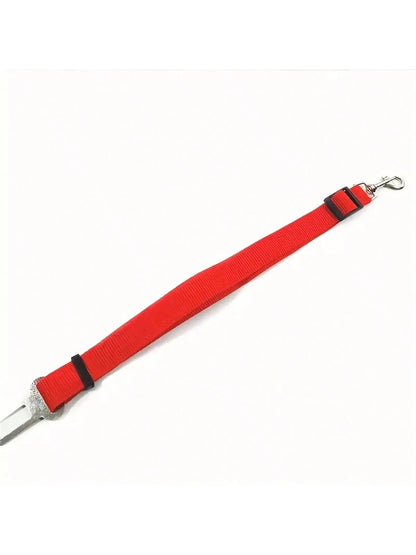 1pc Pet Car Safety Leash, Retractable Dog Safety Belt, Nylon Material Vehicle Restraint, Durable (This Product Is Used To Limit Pet's Activity In The Car, Making Your Travel Safer. Please Do Not Over