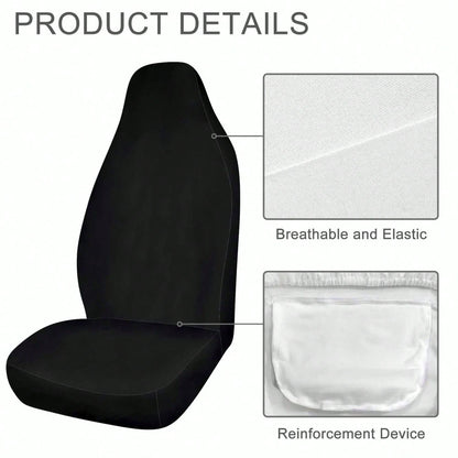 1PC Pink Bow Star Car Seat Covers, Aesthetic Coquette Black Pink Car Accessories, Unique Cute Bow Car Decor,Universal Car Seat Cushion Set,Suitable For Cars, SUVs, And Trucks,Perfect For Holiday Gift