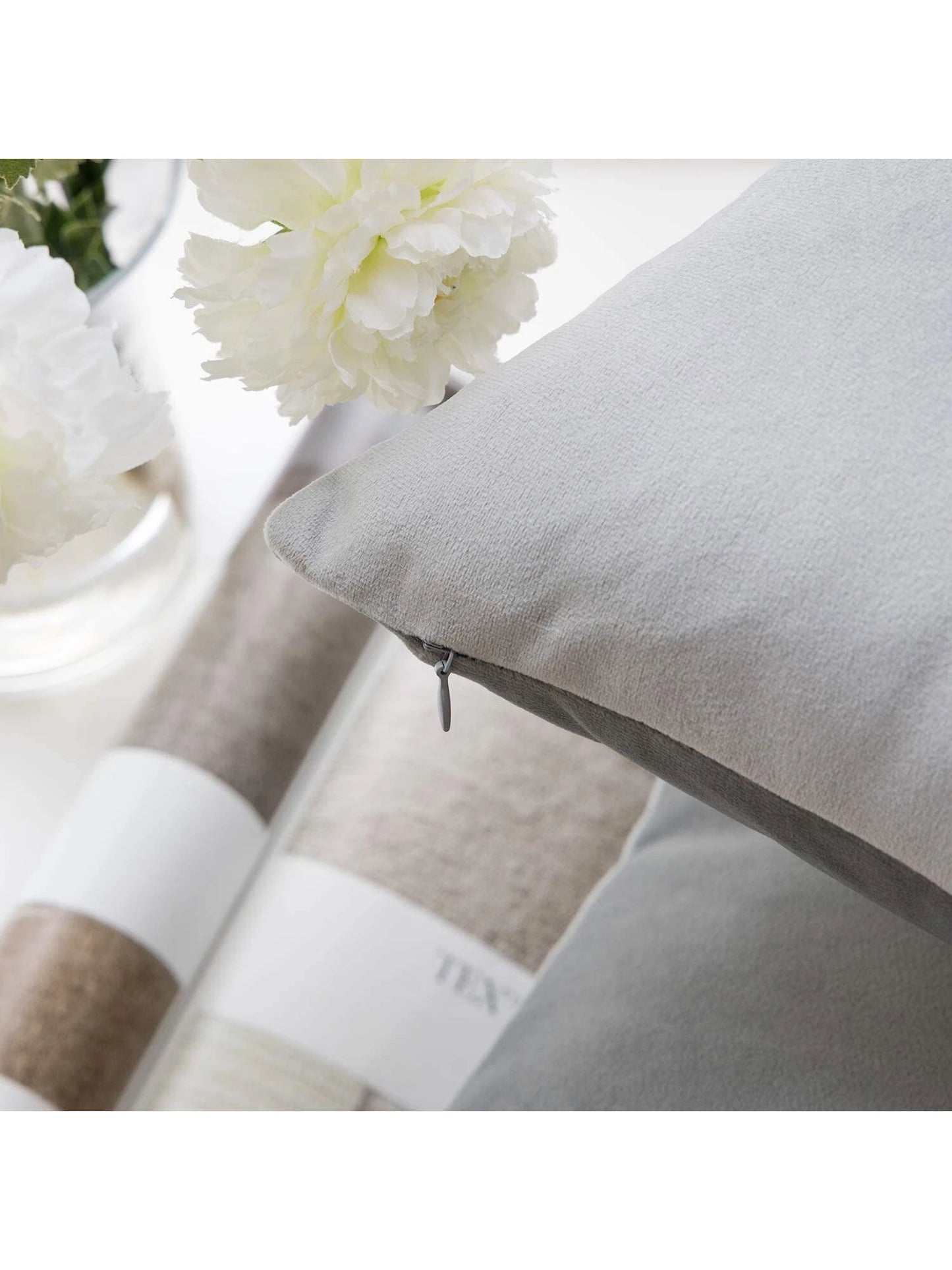 1pc Plain Cushion Cover Without Filler,velvet pillowcase for sofa, home decoration