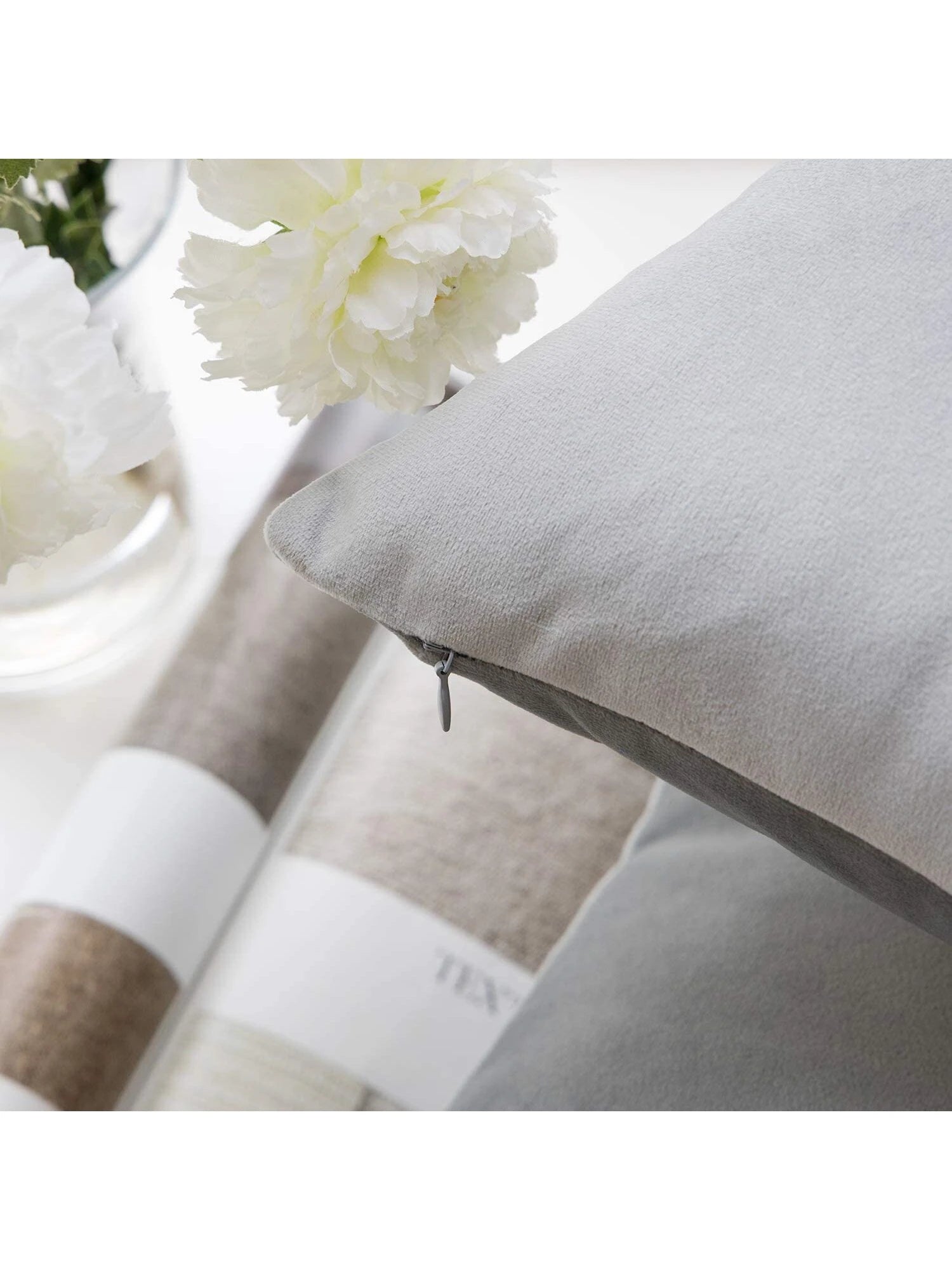 1pc Plain Cushion Cover Without Filler,velvet pillowcase for sofa, home decoration