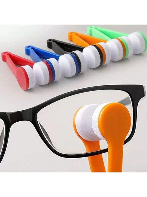 1pc Portable Suede Microfiber Eyeglass Cloth, Personal Eyeglass Cleaner, Won't Scratch Lenses