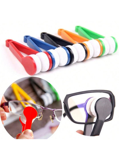 1pc Portable Suede Microfiber Eyeglass Cloth, Personal Eyeglass Cleaner, Won't Scratch Lenses