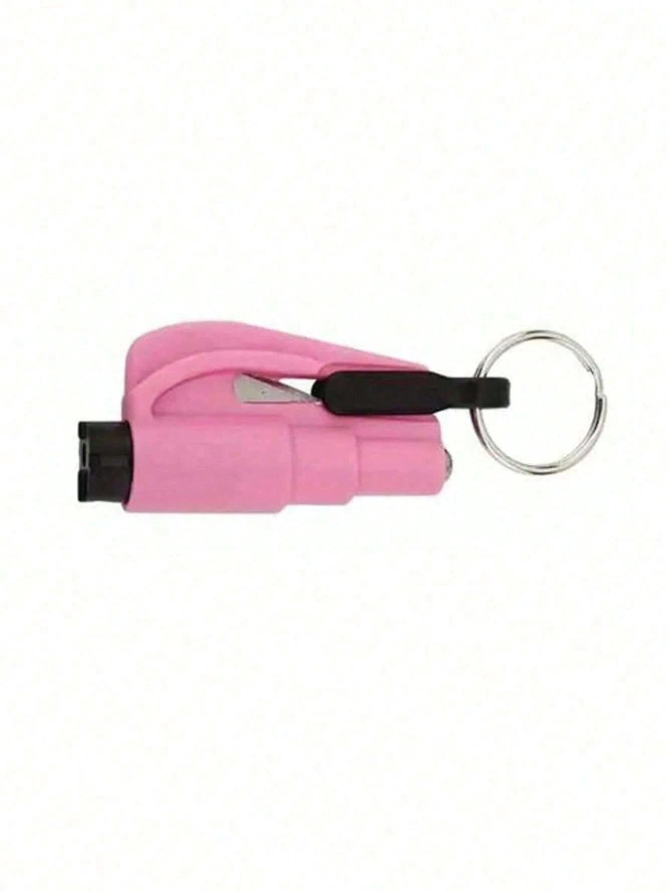1pc PP Material 2-In-1 Emergency Seatbelt Cutter With Car Keychain, Safety Hammer, Mini Fire Hammer, Escape Tool For Car Emergency, Window Breaker,Portable Rescue Tool Keyring,Emergency Hammer,Car Eme